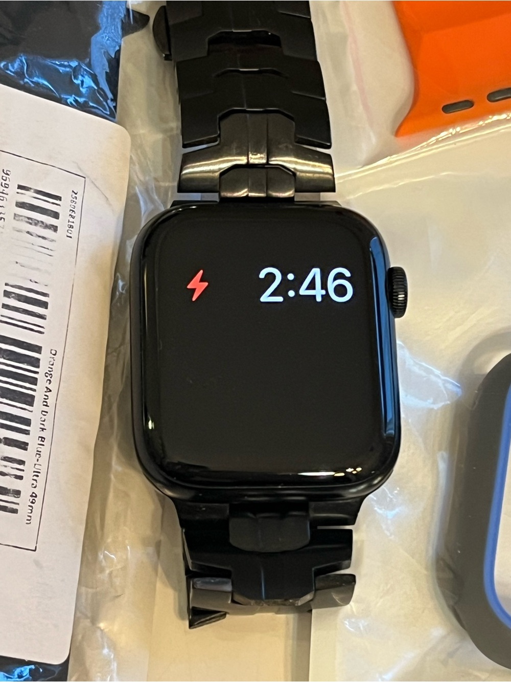 Apple Watch SE 44MM Aluminum Case, Ion X glass, GPS, LTE, WR-50m, Charging Case+